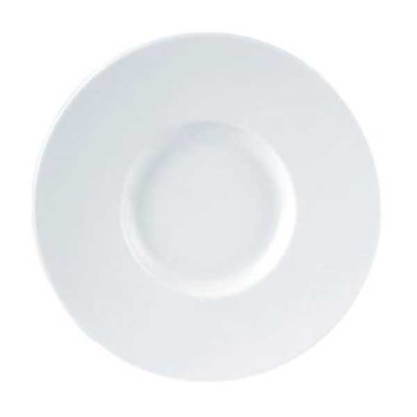 Porcelite wide rim gourmet plate 31cm